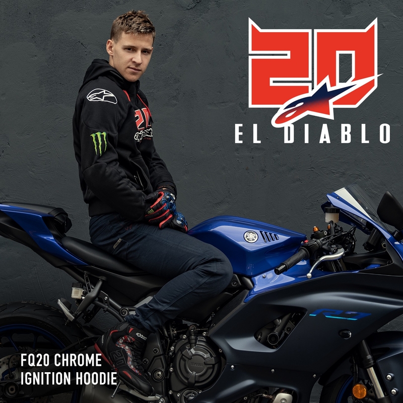 Alpinestars Chrome Ignition Monster FQ20 melns-arkans-balts-zaļš motocikla jaka