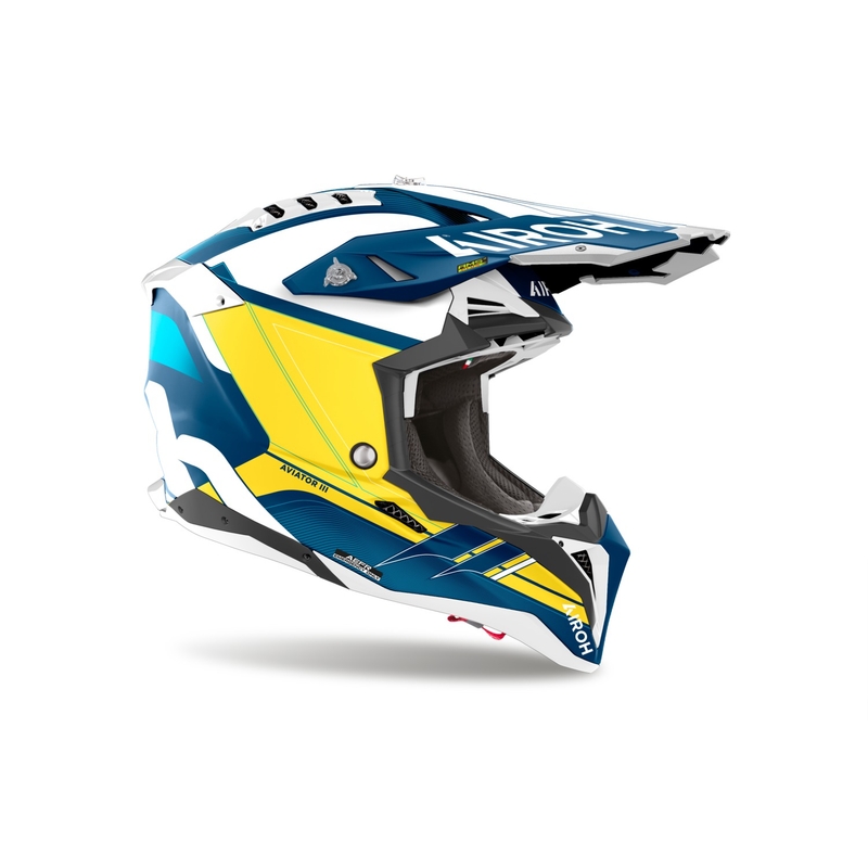 Motokrosa ķivere Airoh Aviator 3 Saber matēti zila