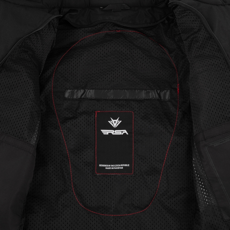 Sieviešu RSA Dakar 2 Black-Grey-Red motocikla jaka