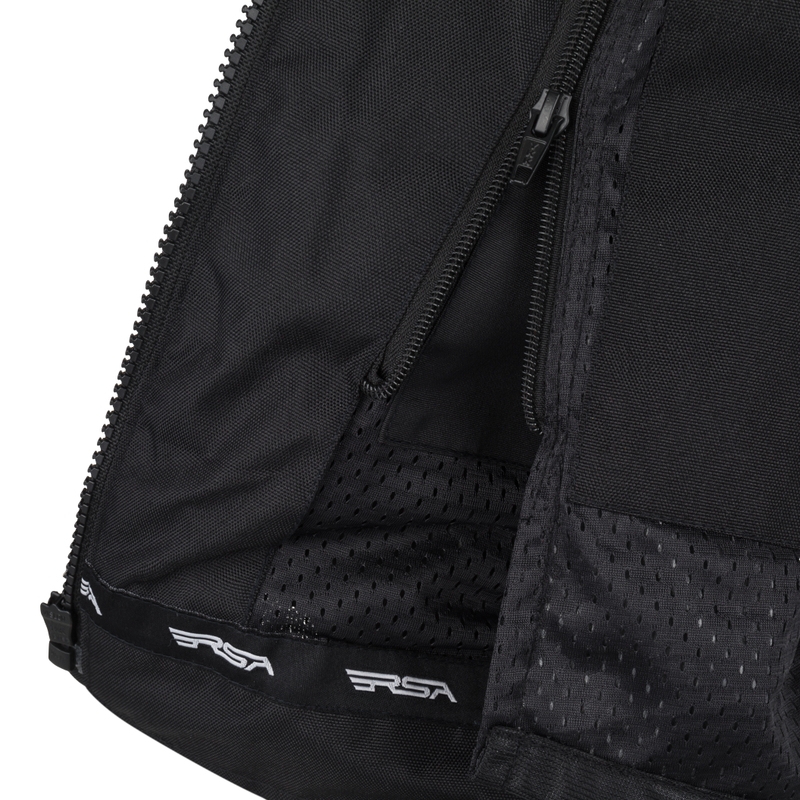 Sieviešu RSA Runway Black-Fluo Yellow motocikla jaka