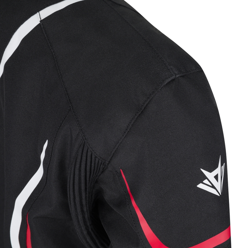 Sieviešu RSA Wasp Black-White-Fluo Yellow motocikla jaka