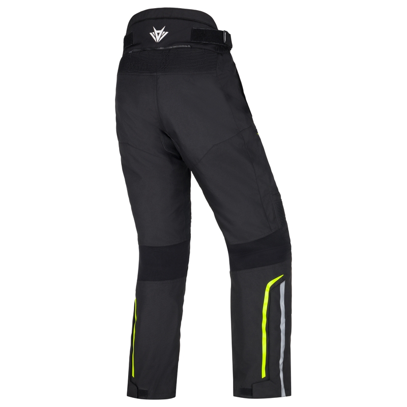 RSA Wasp motocikla bikses melns-balts-fluo dzeltens