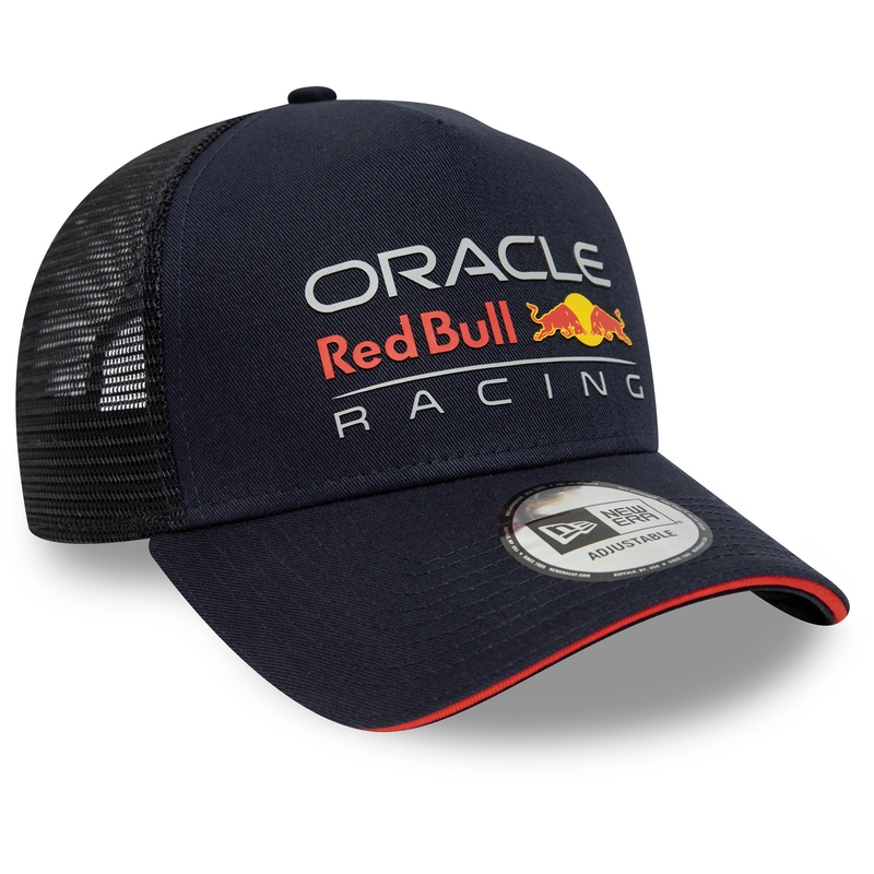 Red Bull Racing F1 ESS cepure ar lielu logotipu tumši zilā krāsā
