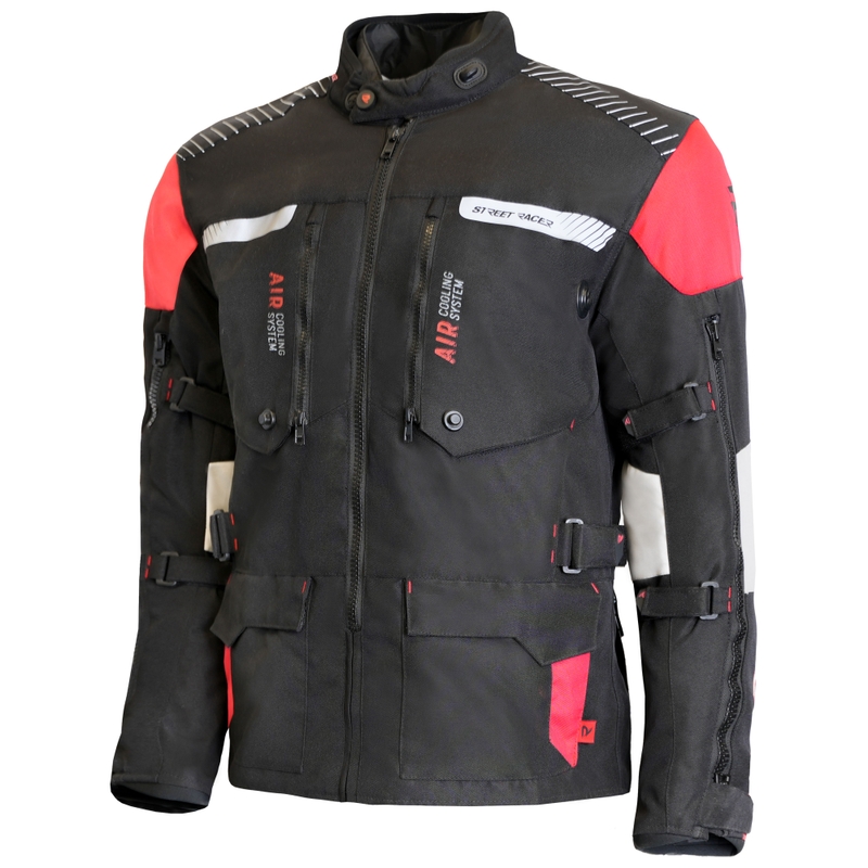 Street Racer All Season Black-Grey-Red motocikla jaka