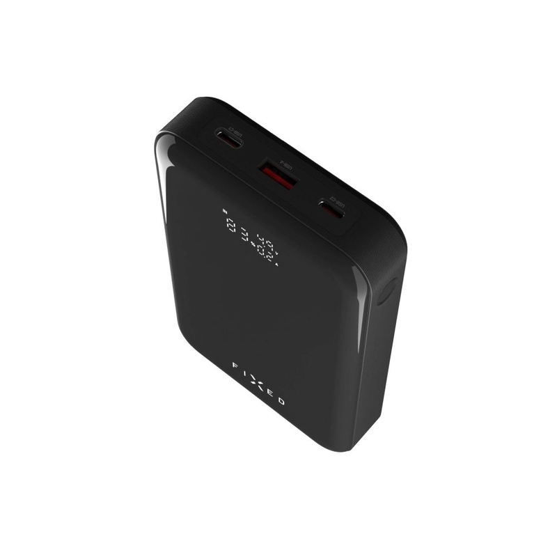 Powerbank Fixed Zen 20 Pro ar LCD displeju melns