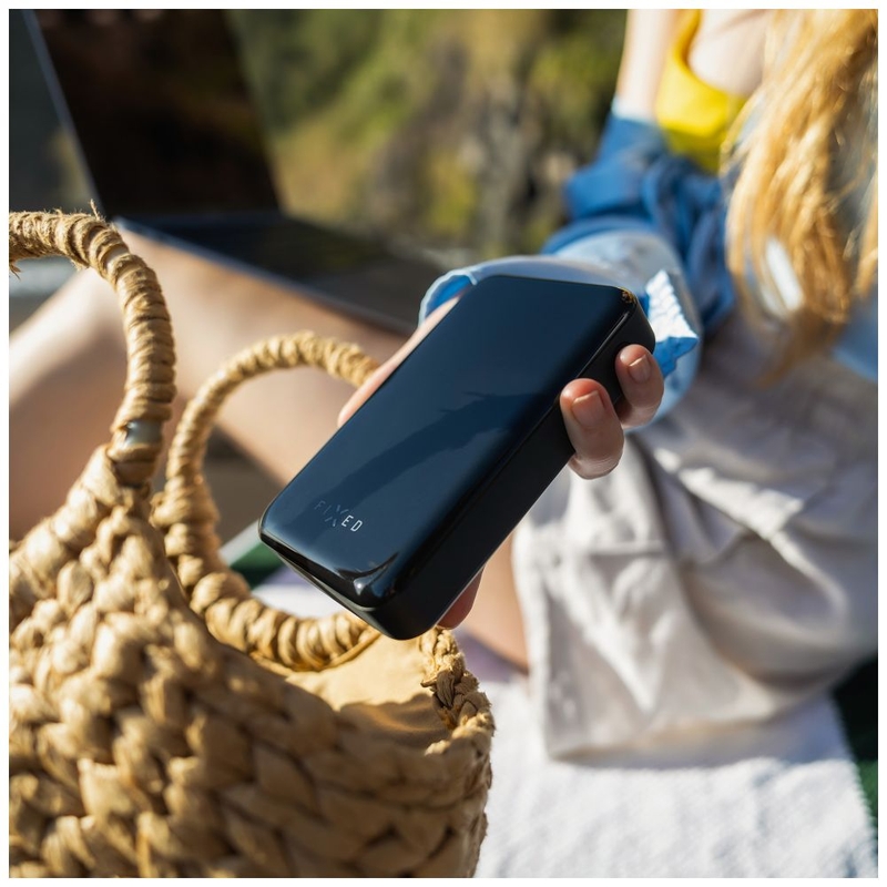 Powerbank Fixed Zen 20 Pro ar LCD displeju melns