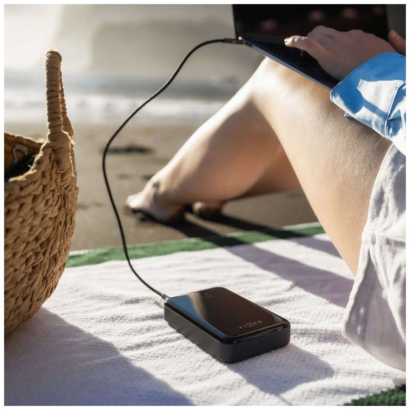 Powerbank Fixed Zen 20 Pro ar LCD displeju melns
