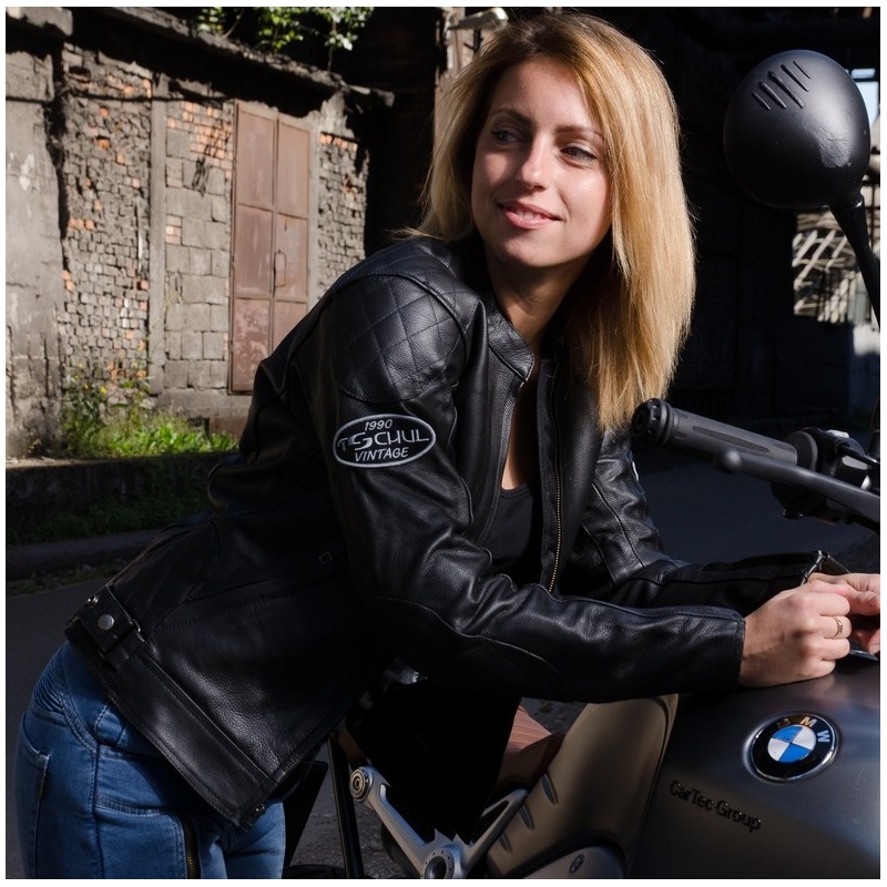 Dámská bunda na motorku Tschul 635 černá výprodej