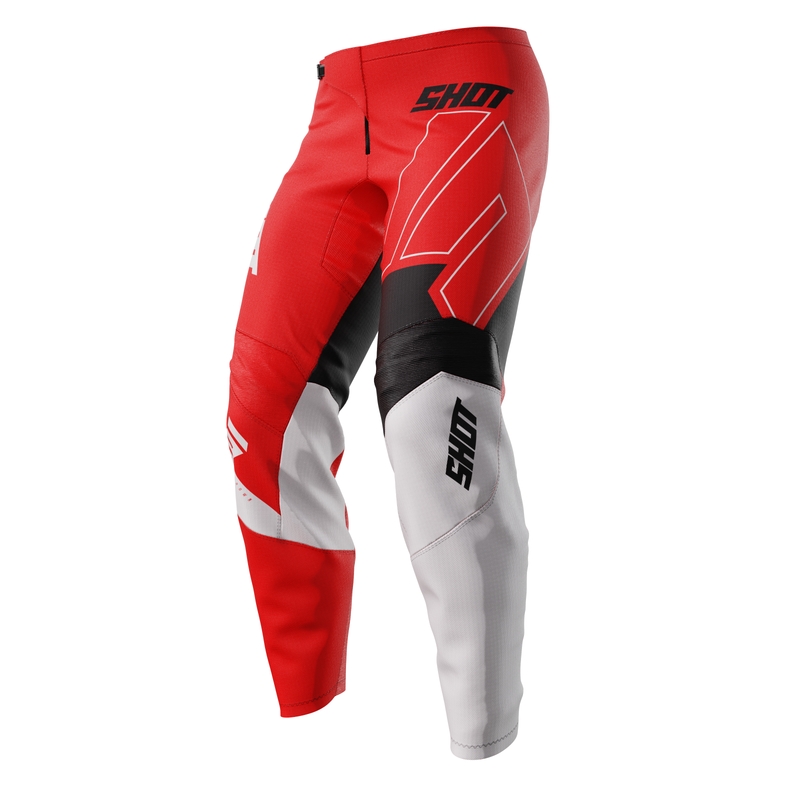 Bērnu motokrosa bikses Shot Draw Rush Red izpārdošana