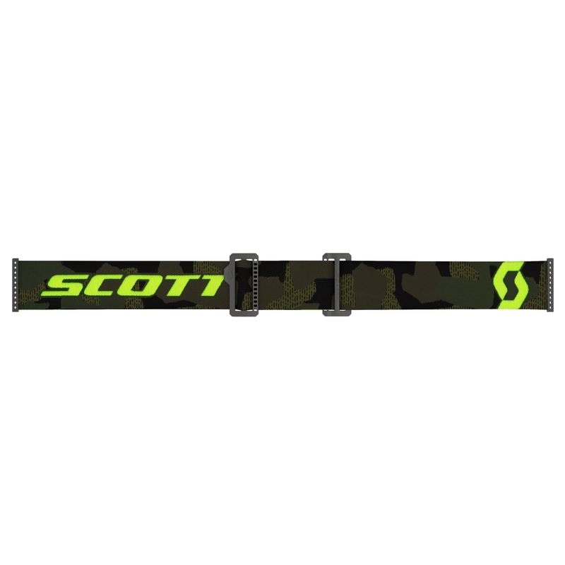 Motokrosa brilles Scott Prospect LS haki-fluo dzelteni-skaidri pelēkas krāsas