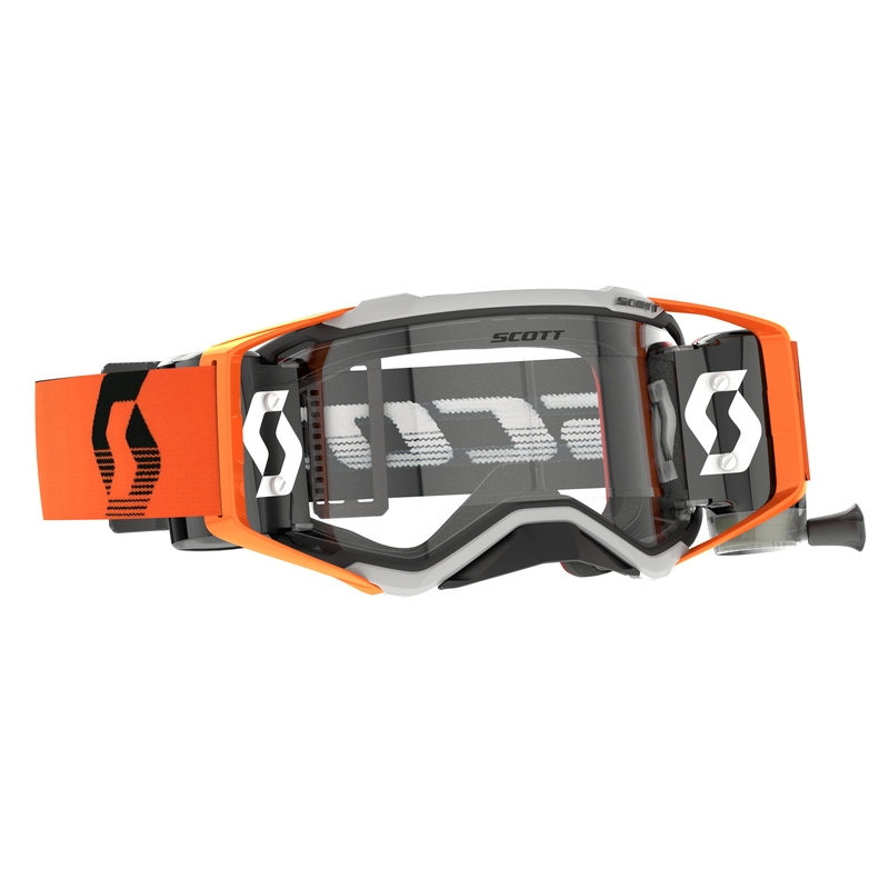 Motokrosa brilles Scott Prospect WFS pelēki oranžas