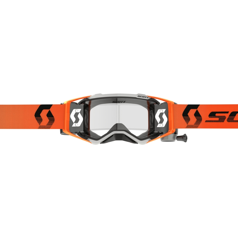 Motokrosa brilles Scott Prospect WFS pelēki oranžas