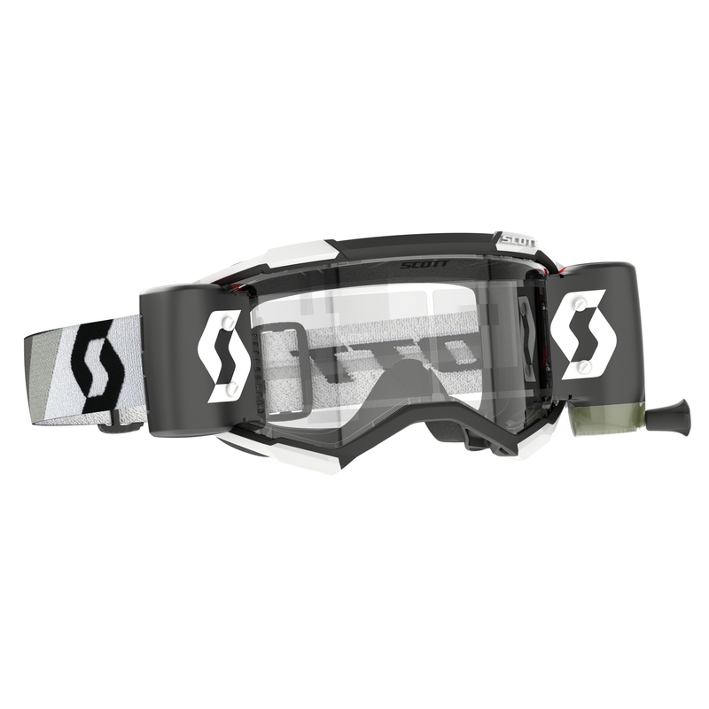 Scott Fury WFS Premium melnbaltās motokrosa brilles