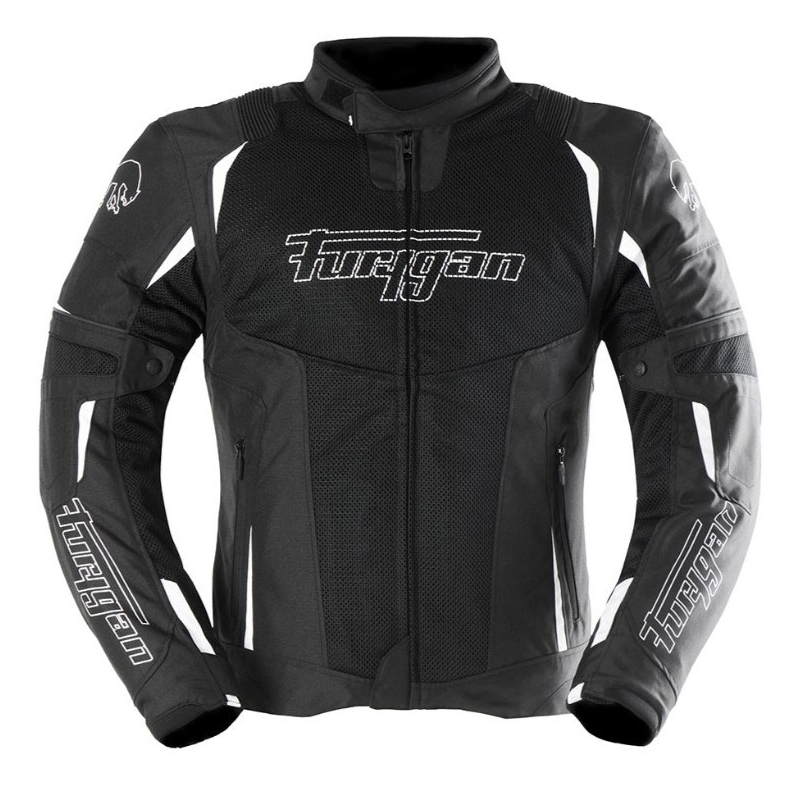 Motocikla jaka Furygan ULTRA SPARK 3IN1 VENTED+ melns un balts