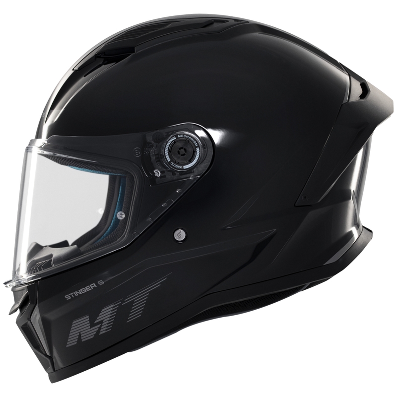 MT Stinger 2 Solid integrālā motociklu ķivere melna spīdīga