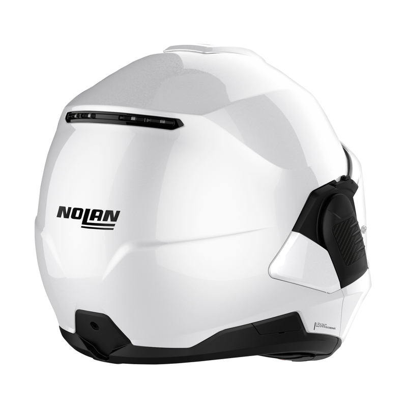 Nolan N120-1 Classico N-com balta saliekama motocikla ķivere