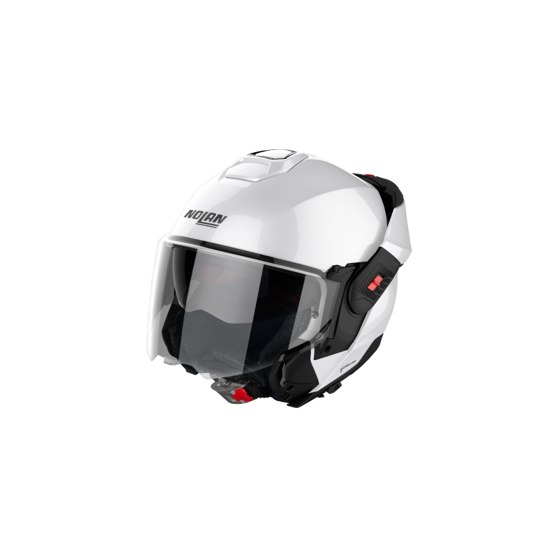 Nolan N120-1 Classico N-com balta saliekama motocikla ķivere