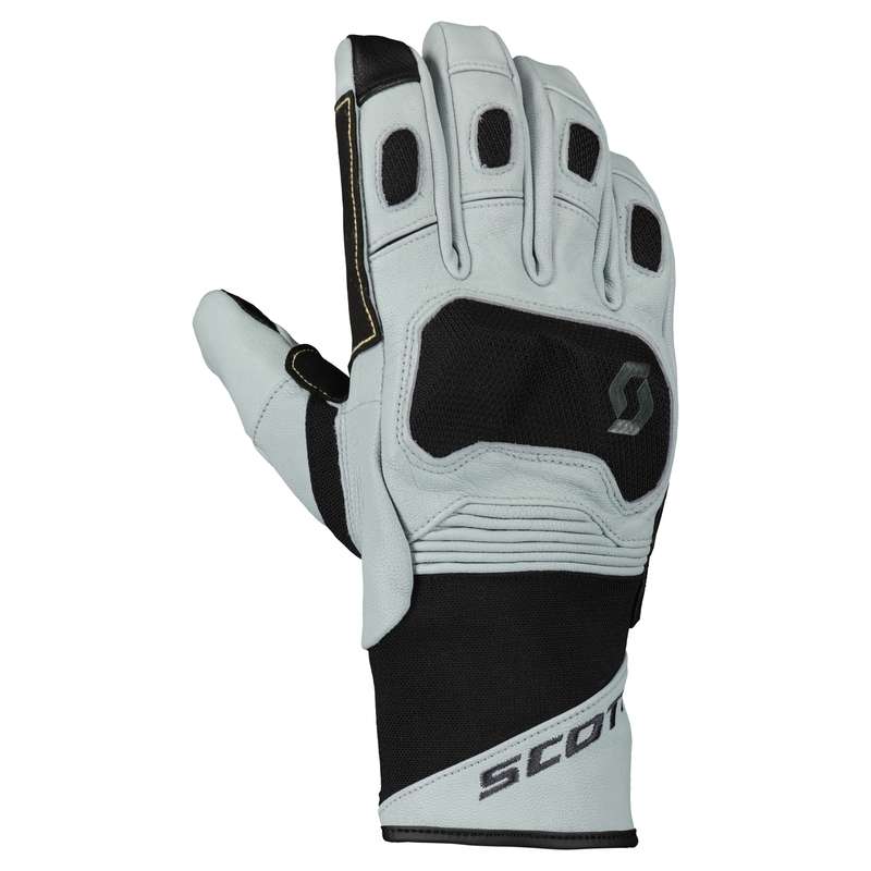 Motocikla cimdi SCOTT PRIORITY GTX pelēki melni melni