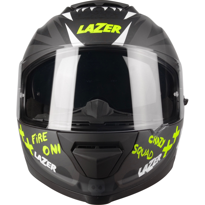Integrēta ķivere motociklam Lazer Rafale SR Ride Oni melns-fluo dzeltens