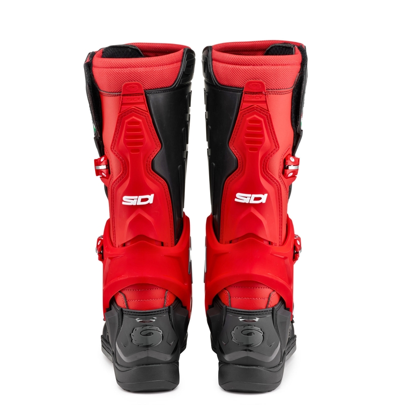 SiDi Crossair melni un sarkani motocikla zābaki