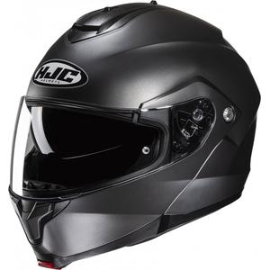 HJC C91N Cietā pusplakanā titāna flip-up motociklu ķivere