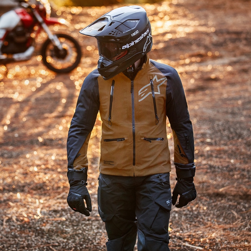 Alpinestars Hyde XT Drystar XF motocikla jaka smilšu melna