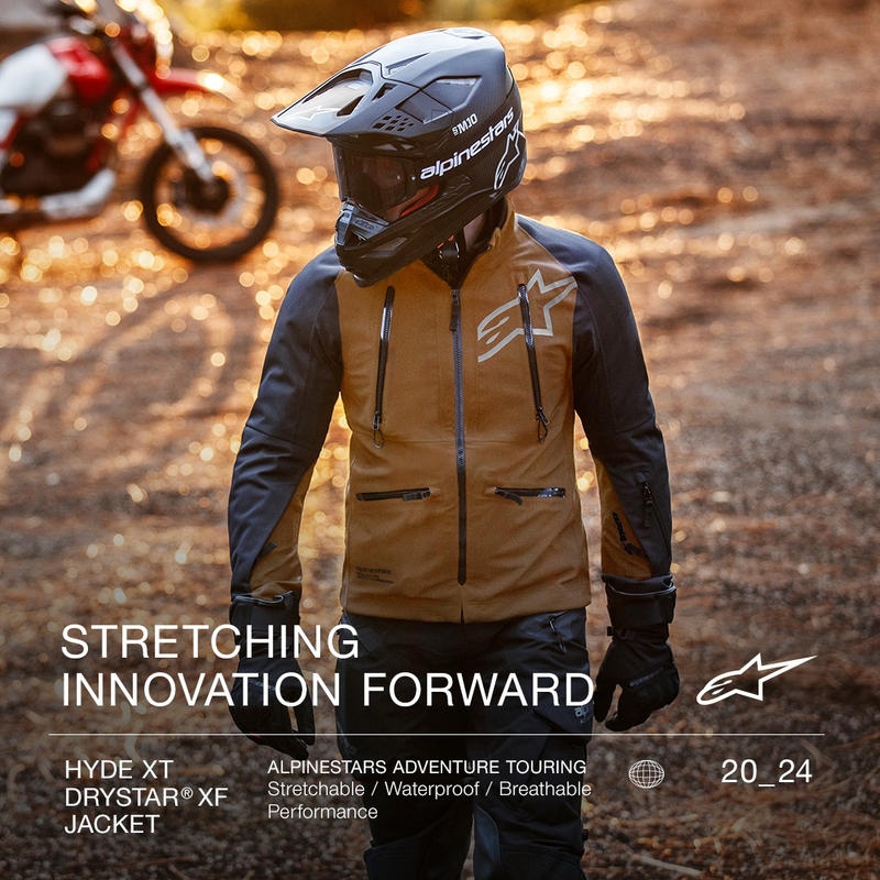 Alpinestars Hyde XT Drystar XF motocikla jaka smilšu melna