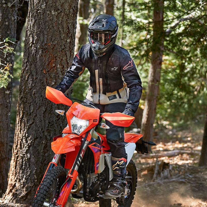 Alpinestars Techdura melna atstarojoša motocikla jaka