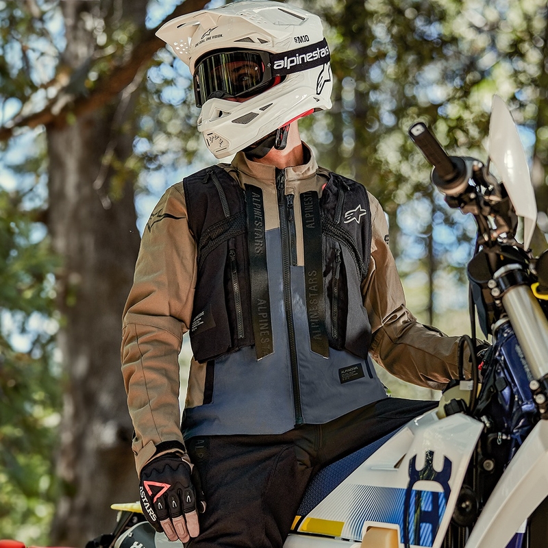 Alpinestars Techdura melna atstarojoša motocikla jaka