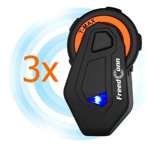 3 Bluetooth interkomu T-MAX komplekti