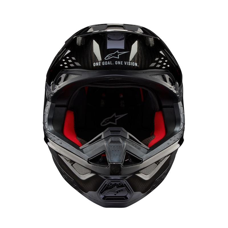 Alpinestars Supertech S-M10 Solid Gloss Carbon motokrosa ķivere