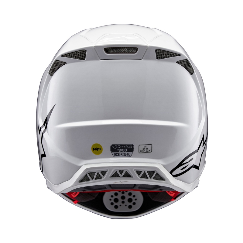 Alpinestars Supertech S-M10 Solid White motokrosa ķivere