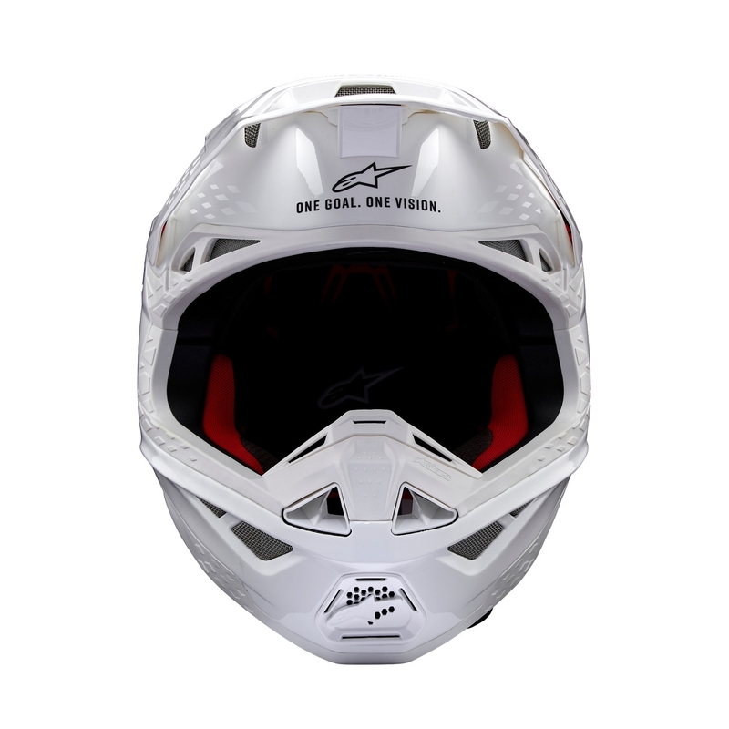 Alpinestars Supertech S-M10 Solid White motokrosa ķivere