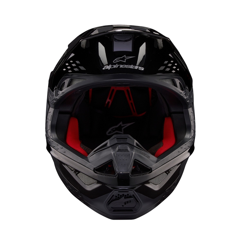 Alpinestars Supertech S-M10 Flood Motokrosa ķivere melns-tumši pelēks