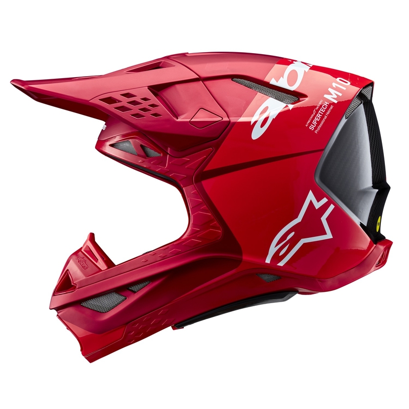 Alpinestars Supertech S-M10 Flood motokrosa ķivere matēta fluo sarkana