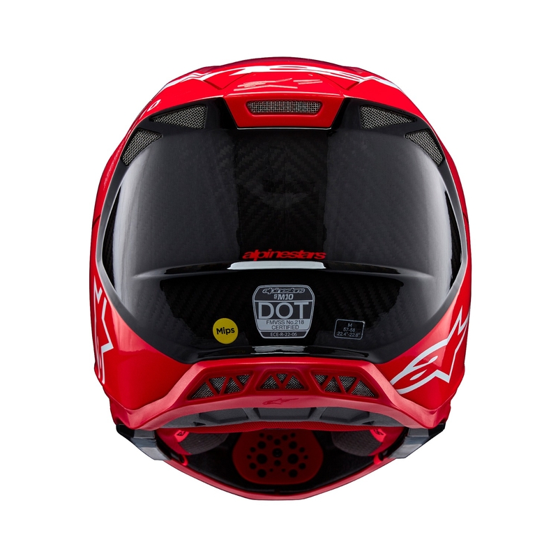 Alpinestars Supertech S-M10 Flood motokrosa ķivere matēta fluo sarkana