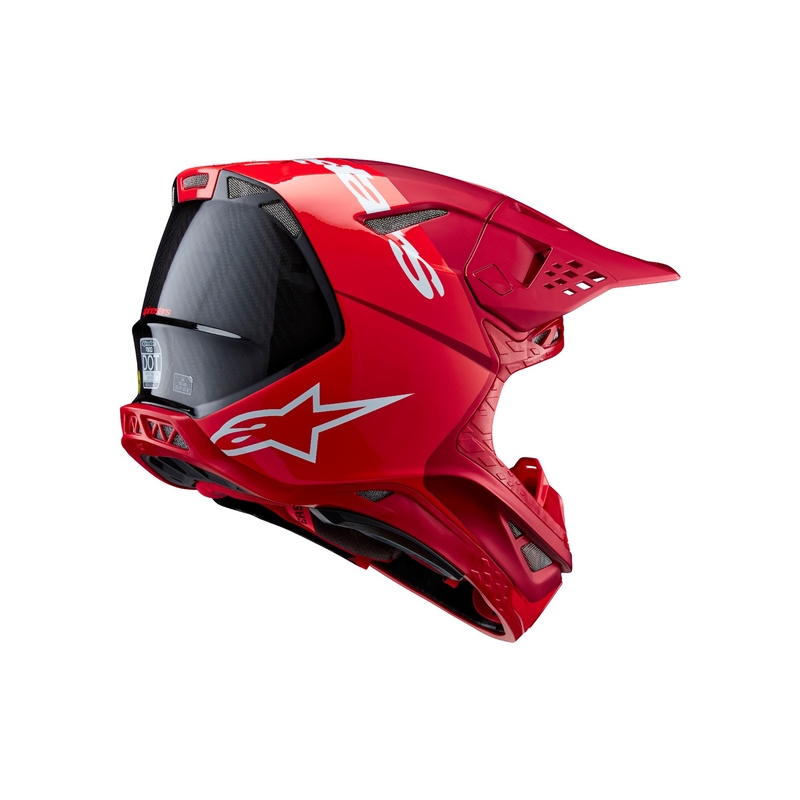 Alpinestars Supertech S-M10 Flood motokrosa ķivere matēta fluo sarkana