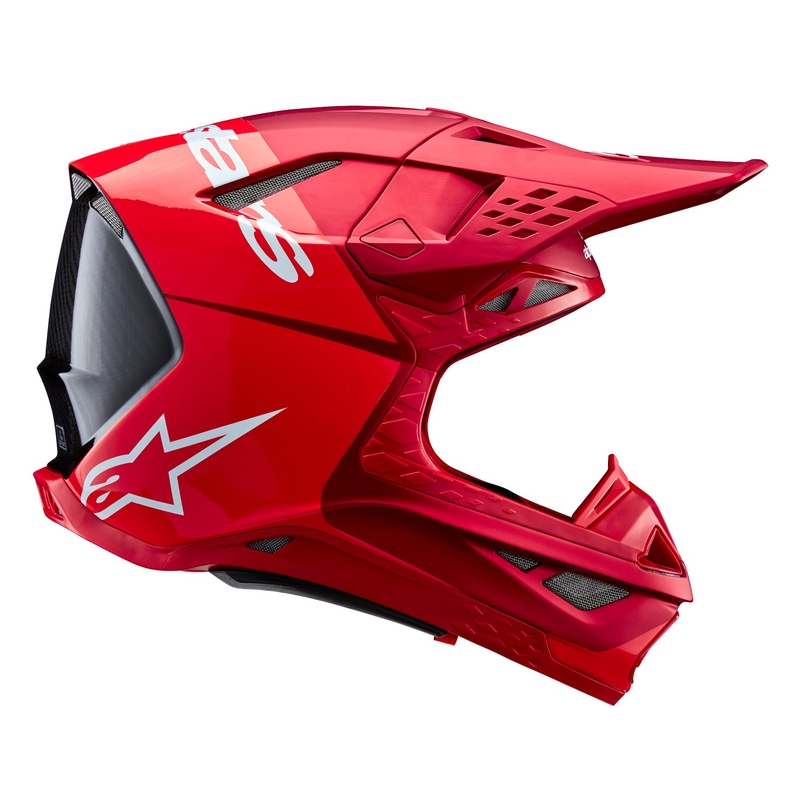 Alpinestars Supertech S-M10 Flood motokrosa ķivere matēta fluo sarkana