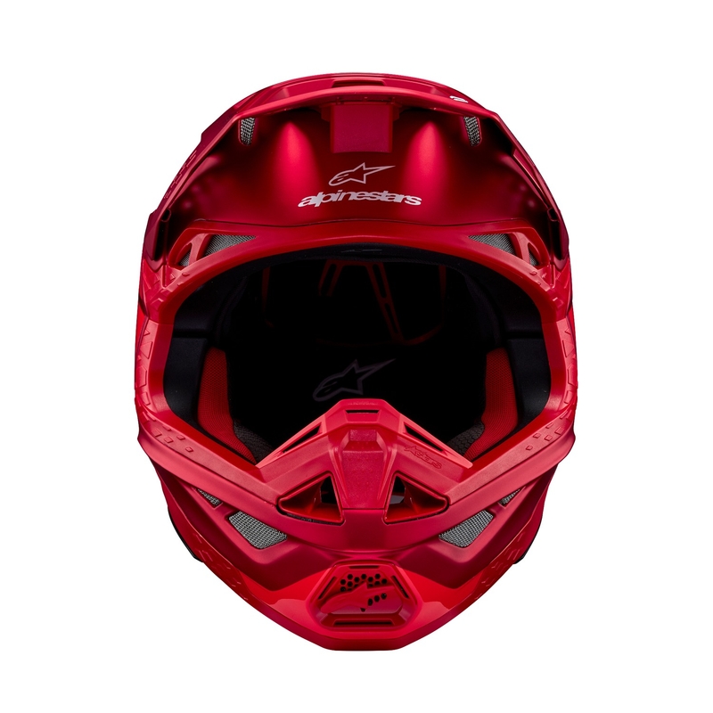Alpinestars Supertech S-M10 Flood motokrosa ķivere matēta fluo sarkana