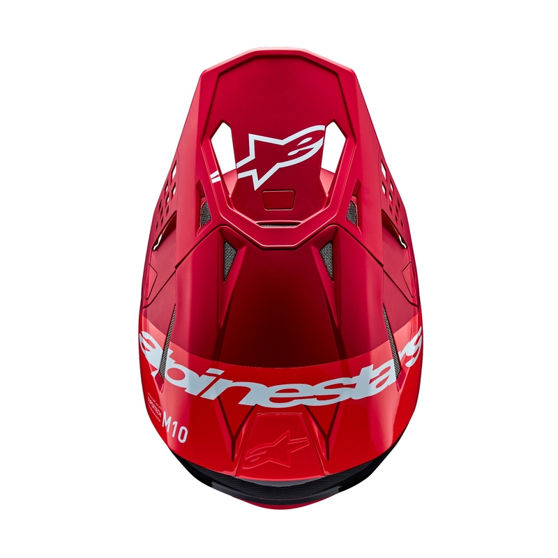 Alpinestars Supertech S-M10 Flood motokrosa ķivere matēta fluo sarkana