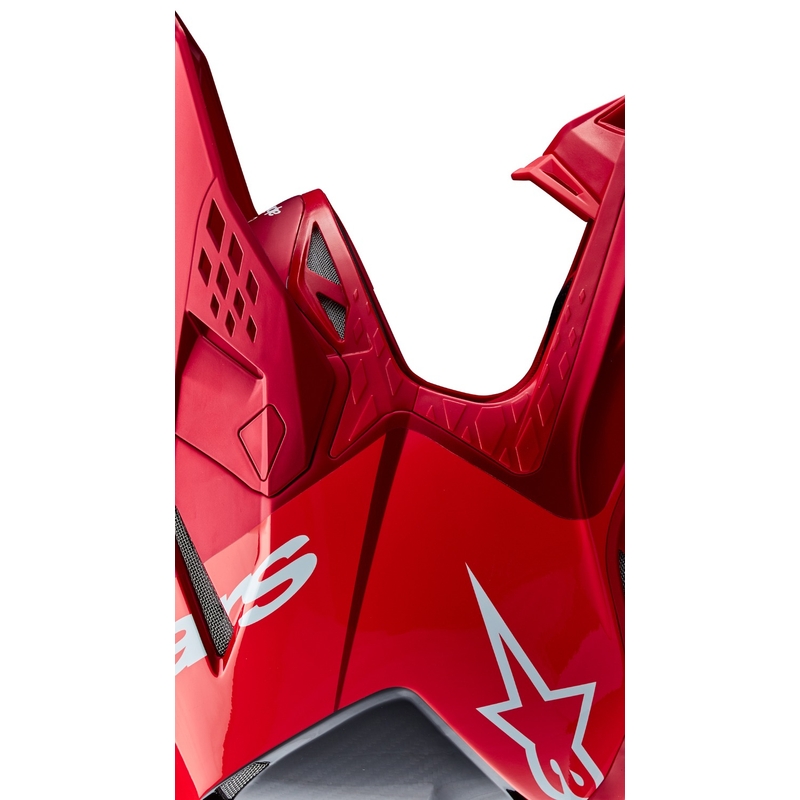 Alpinestars Supertech S-M10 Flood motokrosa ķivere matēta fluo sarkana