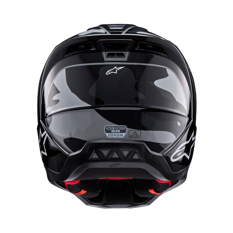Alpinestars S-M5 Rover 2 motokrosa ķivere melnā un sudraba krāsā