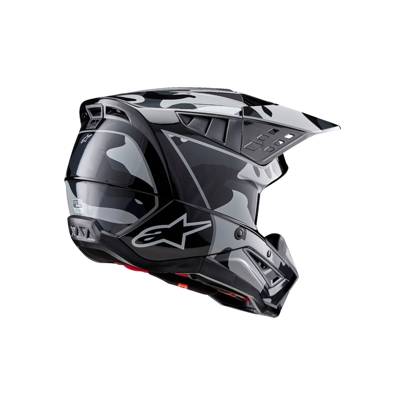 Alpinestars S-M5 Rover 2 motokrosa ķivere melnā un sudraba krāsā