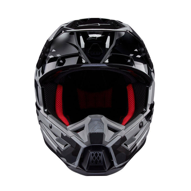 Alpinestars S-M5 Rover 2 motokrosa ķivere melnā un sudraba krāsā