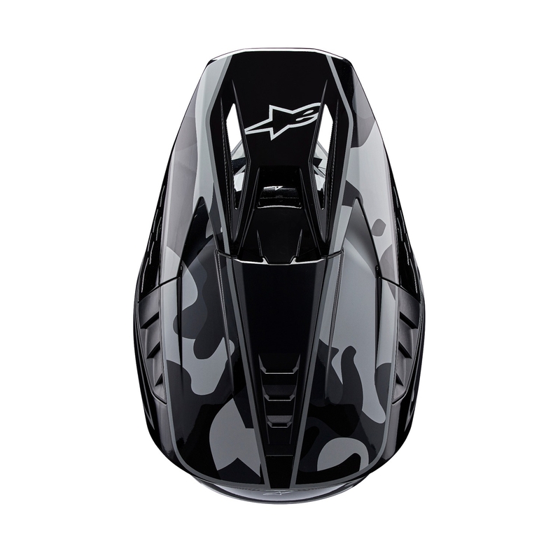 Alpinestars S-M5 Rover 2 motokrosa ķivere melnā un sudraba krāsā
