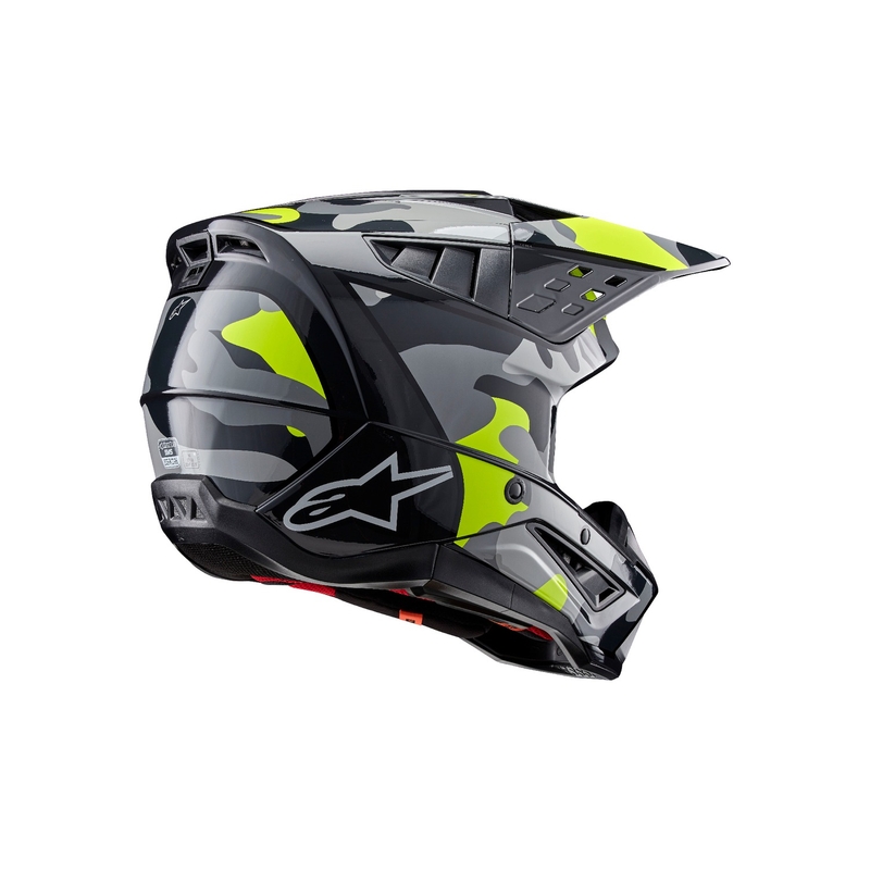 Alpinestars S-M5 Rover 2 motokrosa ķivere tumši pelēka-fluo dzeltena