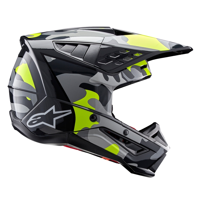 Alpinestars S-M5 Rover 2 motokrosa ķivere tumši pelēka-fluo dzeltena