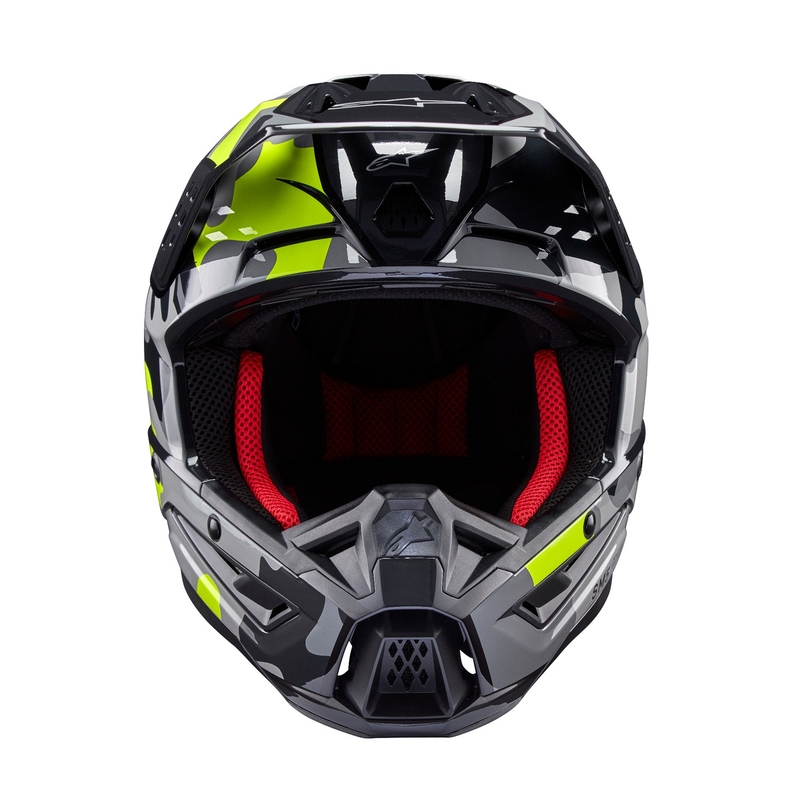 Alpinestars S-M5 Rover 2 motokrosa ķivere tumši pelēka-fluo dzeltena