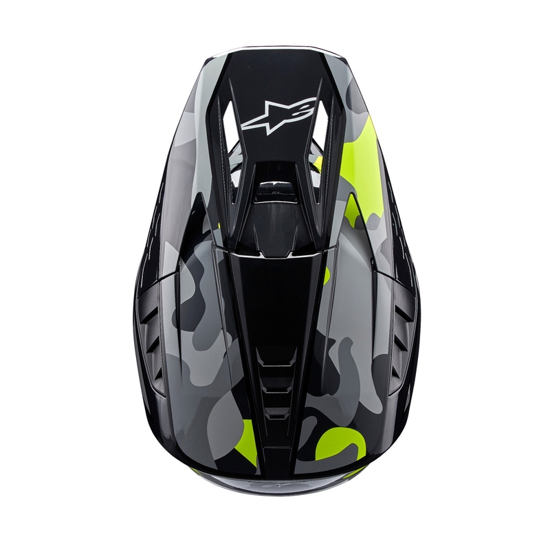 Alpinestars S-M5 Rover 2 motokrosa ķivere tumši pelēka-fluo dzeltena