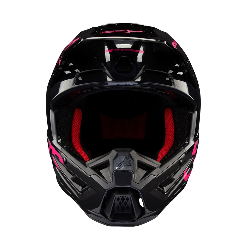 Alpinestars S-M5 Corp motokrosa ķivere melnā un rozā krāsā